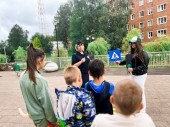 В городском парке провели практическое занятие по дорожной безопасности