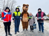 В Шаховской пешеходам напомнили о дорожной безопасности